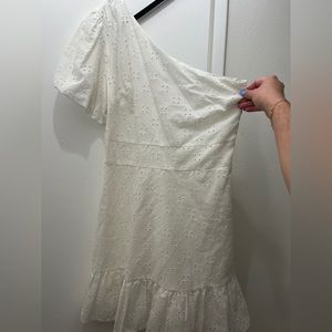 White One-Shoulder Dress